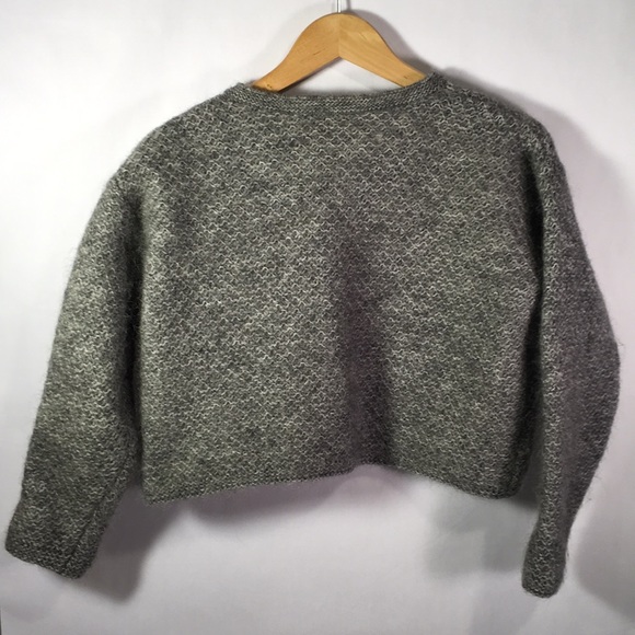 Anthropologie Grey Mohair/Wool Sweater - Picture 5 of 8